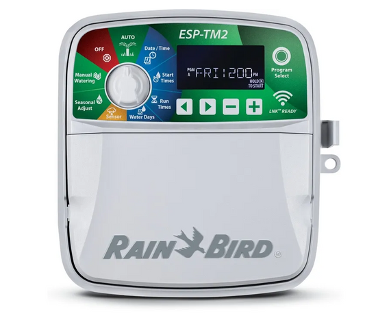 Rain Bird | ESP-TM2 - 8 Station Indoor/Outdoor 120V Irrigation Controller (LNK WiFi-compatible)