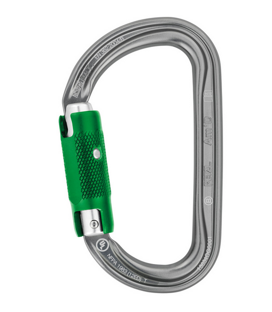 Petzl | M34A PL - Am'd - Aluminum Carabiner (Pin-Lock)