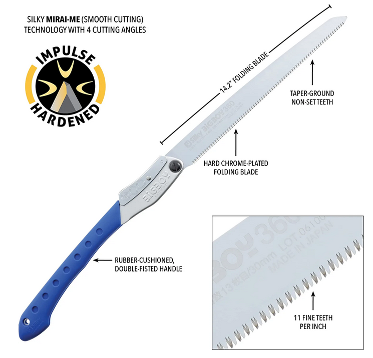 Silky | 352-36 -  BIGBOY 14 in. Fine Teeth Folding Saw