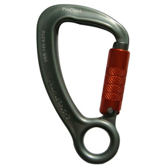 ProClimb | Triple Lock Aluminum Carabiner w/ Captive Eye (USR-140-A3TU)