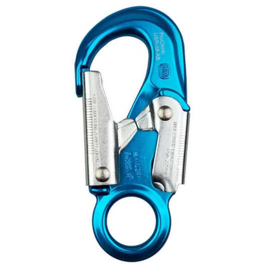 ProClimb | Forged Aluminum Snaphook w/ Fixed Eye (USR-58-AB)